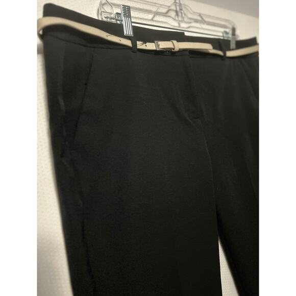 Apt 9 Women's Black Torie Mid Rise Belted Straight Leg Capri Size 16 NWT - Picture 3 of 11